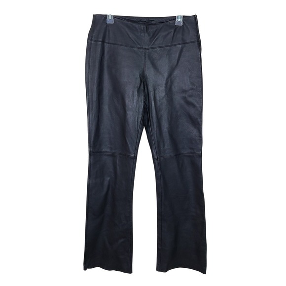 Express Pants - EXPRESS Black Leather Womens 9/10 Pants Biker Moto Rockstar Gf 90s Edgy Grunge